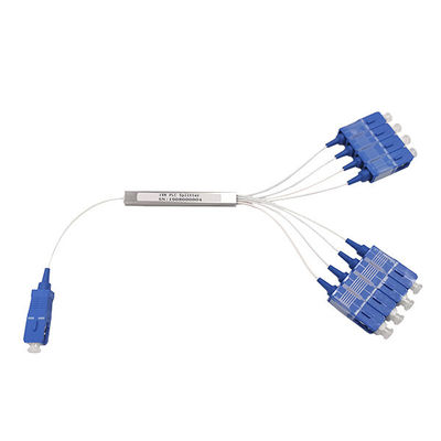 جداکننده فیبر نوری فیبر نوری ISO9001 Mini Loose Tube 1X8
